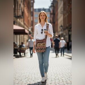 (AZTEC) handmade crossbody bag